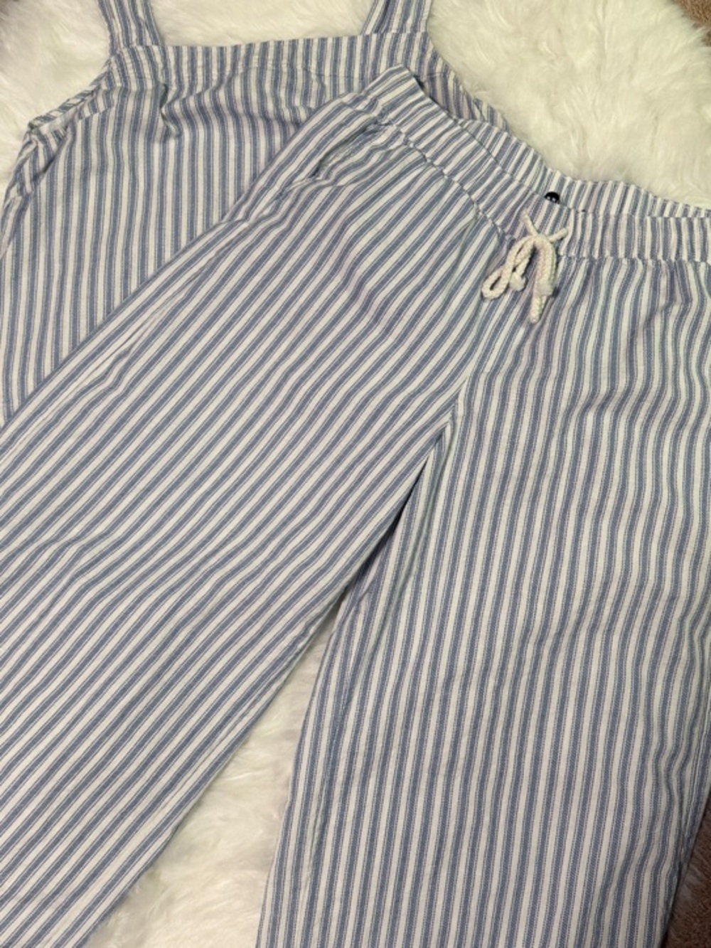 torrid Blue & White Striped Wide-Leg  Set